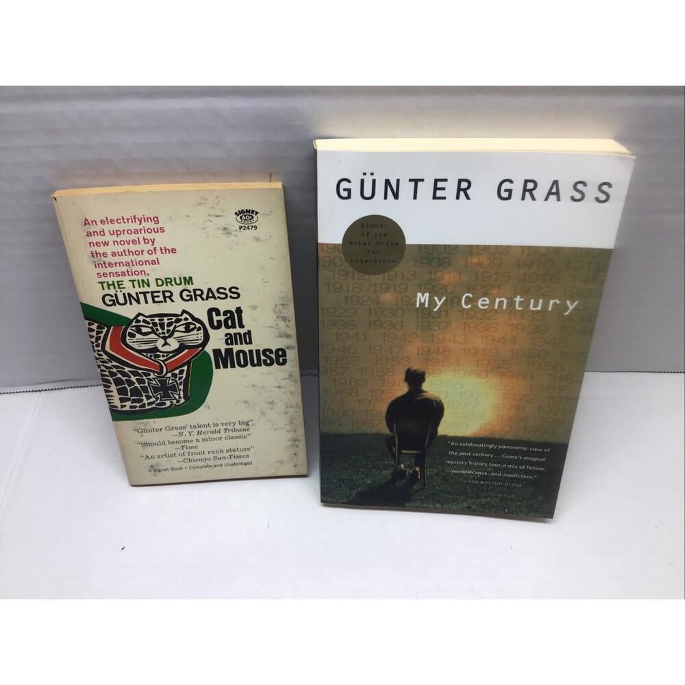 Gunter Grass 2 Book Lot Cat And Mouse My Century 1st Printing PB